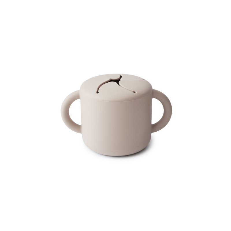 Taza para snack silicona SOLID Ivory
