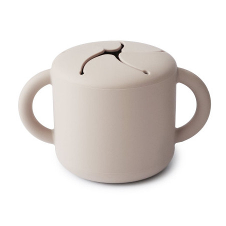 Taza para snack silicona SOLID Ivory