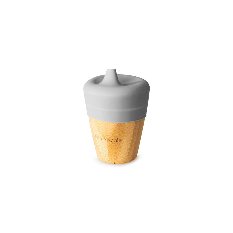 VASO BAMBOO 190ML GRIS ECO RASCALS