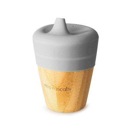VASO BAMBOO 190ML GRIS ECO RASCALS