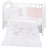 EDREDON DE CUNA 6 PIEZAS HIPPO DREAMS ROSA