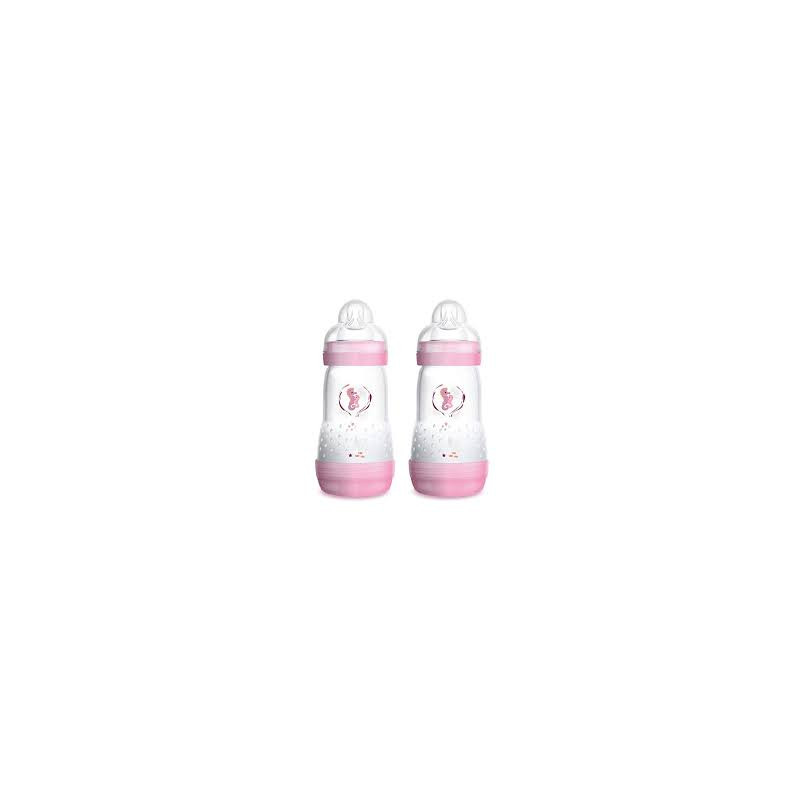 MAM PACK 2 BIBERONES ANTI COLIC 260ML ROSA