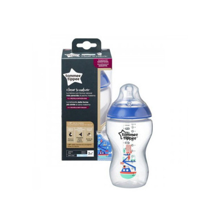 BIBERON CTN 340ML DECORADO AZUL