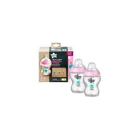 PACK DE 2 BIBERON CTN 260 DEC. NIÑA