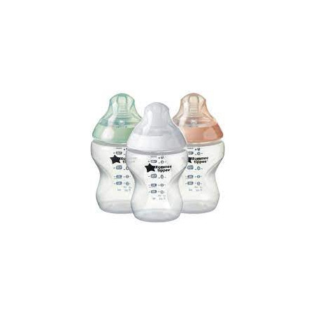 PACK CLOSER TO NATURE 3 BIBERONES 260ML BLANCO/ROSA/VERDE