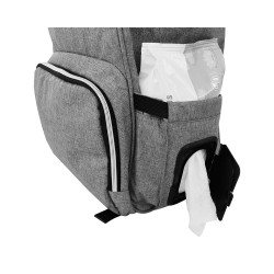 BOLSO MOCHILA MOMMYBAG GREY MELANGE