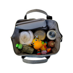 BOLSO MOCHILA MOMMYBAG GREY MELANGE