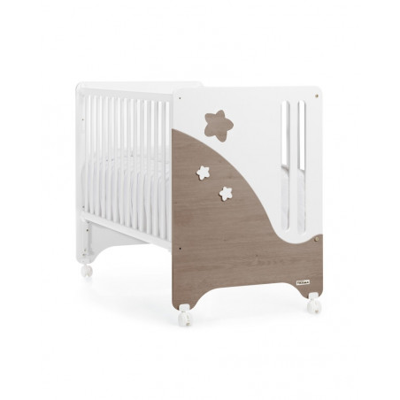 CUNA COLECHO 120X60 CIELO BLANCO MATE/ACACIA