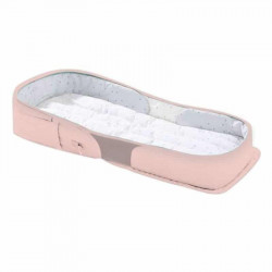 CUNA DE VIAJE + BOLSA 2 EN 1 OSO ROSA