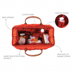 BOLSO MOMMY BAG GRANDE ACOLCHADO ROJO
