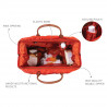 BOLSO MOMMY BAG GRANDE ACOLCHADO ROJO