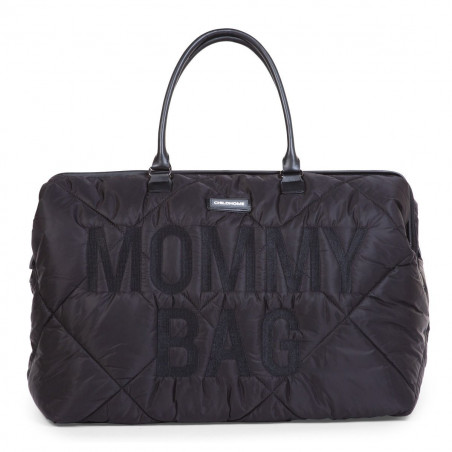 BOLSO MOMMY BAG GRANDE ACOLCHADO NEGRO