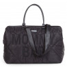 BOLSO MOMMY BAG GRANDE ACOLCHADO NEGRO