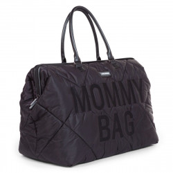 BOLSO MOMMY BAG GRANDE ACOLCHADO NEGRO