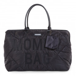BOLSO MOMMY BAG GRANDE ACOLCHADO NEGRO
