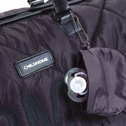 BOLSO MOMMY BAG GRANDE ACOLCHADO NEGRO