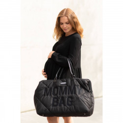 BOLSO MOMMY BAG GRANDE ACOLCHADO NEGRO