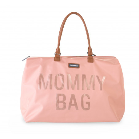 BOLSO MOMMY BAG GRANDE ROSA/COBRE