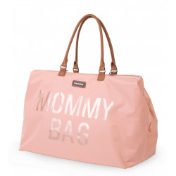BOLSO MOMMY BAG GRANDE ROSA/COBRE