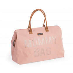 BOLSO MOMMY BAG GRANDE ROSA/COBRE