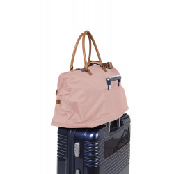 BOLSO MOMMY BAG GRANDE ROSA/COBRE