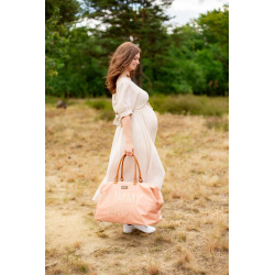 BOLSO MOMMY BAG GRANDE ROSA/COBRE