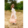 BOLSO MOMMY BAG GRANDE ROSA/COBRE