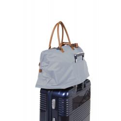 BOLSO MOMMY BAG GRANDE GRIS/CRUDO