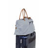 BOLSO MOMMY BAG GRANDE GRIS/CRUDO