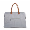 BOLSO MOMMY BAG GRANDE GRIS/CRUDO
