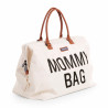 BOLSO MOMMY BAG GRANDE CRUDO/NEGRO