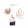 BOLSO MOMMY BAG GRANDE CRUDO/NEGRO