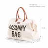 BOLSO MOMMY BAG GRANDE CRUDO/NEGRO