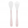 JUEGO DE CUCHARA Y TENEDOR PP ROSA