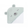 TOALLA CON CAPUCHA 90/90 CM BEAR WHIT ME MINT