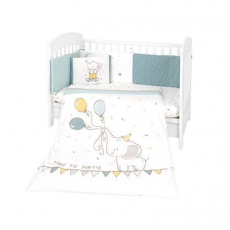 EDREDON DE CUNA Y PROTECTOR  60/120 ELEPHANT TIME