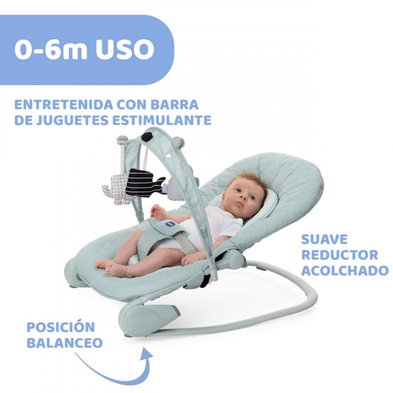 Chicco Hooplà Hamaca para Bebé de 0 Meses a 18 kg, Balancín y