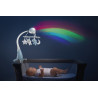 MÓVIL DE CUNA CON PROYECTOR ARCOIRIS CELESTE