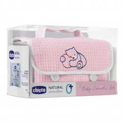 SET BOLSA COSMETICA PIQUÉ ROSA