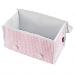 SET BOLSA COSMETICA PIQUÉ ROSA
