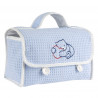 SET BOLSA COSMETICA PIQUÉ CELESTE