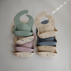 Babero Silicona PRINT Cherries