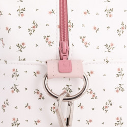 BOLSO MATERNAL PROME AURA BEIGE/FLORES