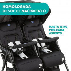 OHLALÀ TWIN SILLA DE PASEO GEMELAR BLACK