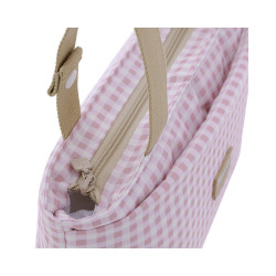 BOLSO ORGANIZADOR VICHY ROSA 13X38X20 CM