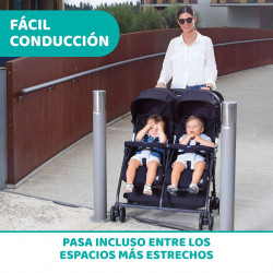 OHLALÀ TWIN SILLA DE PASEO GEMELAR BLACK