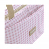 BOLSO ORGANIZADOR VICHY ROSA 13X38X20 CM