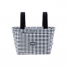 BOLSO ORGANIZADOR VICHY NEGRO 13X38X20 CM