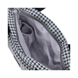 BOLSO ORGANIZADOR VICHY NEGRO 13X38X20 CM