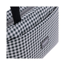 BOLSO ORGANIZADOR VICHY NEGRO 13X38X20 CM